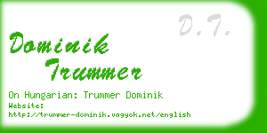 dominik trummer business card